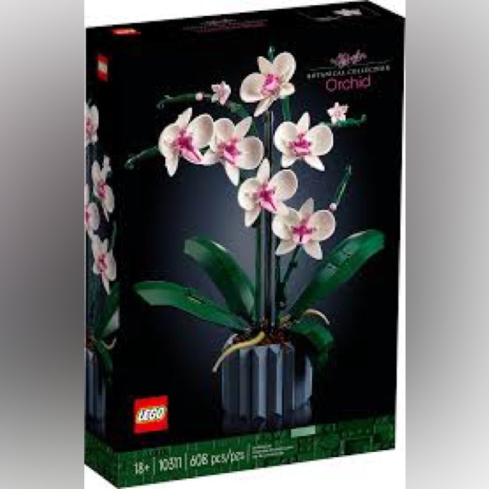 LEGO Orchid Set - White and Pink Blooms
